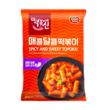 Dongwon Spicy and Sweet Topokki Stick-shaped Rice Cake With Spicy and Sweet Sauce 240g